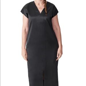 Universal Standard Levana Black Satin Caftan M